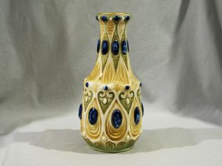 Antique Jeweled Amphora Teplitz Vase - 9 1/2 "