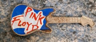 Vintage Pin Badge Pink Floyd Guitar