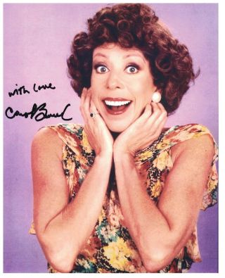 Carol Burnett Signed Autographed 8 X 10 Photo Actress Comedian