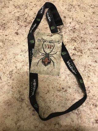 In This Moment Vip Black Widow Tour Lanyard Maria Brink Blood Legion Monster