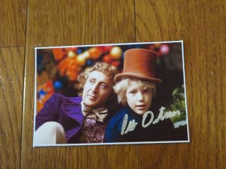 Peter Ostrum Autographed 3x5 Photo Charlie And Chocolate Factory Hand Signed