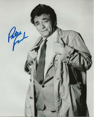 1970s Columbo Tv Show Peter Falk Autographed 8x10 W/coa