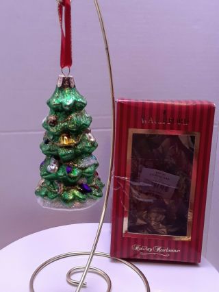 Waterford Crystal Holiday Heirlooms Glass Ornament Christmas Tree Gift Box 5 "