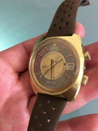 Mens Omega Seamaster Memomatic Alarm Wrist Watch 1974 2