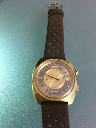 Mens Omega Seamaster Memomatic Alarm Wrist Watch 1974 3