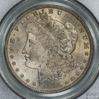 1884 O MORGAN DOLLAR $1 PCGS CERTIFIED MS 65 OGH OLD GREEN HOLDER (074) 3