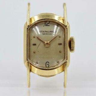 Vintage Patek Philippe 18k Yellow Gold 18j Ref 3100 Ladies Wristwatch For Repair