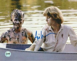 Ari Lehman Signed 8x10 Jason Voorhees Friday The 13th Horror Movie Girl In Boat