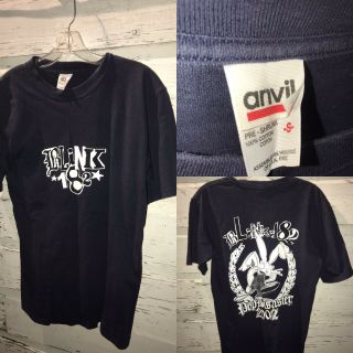 Vintage 2002 Blink 182 Pop Disaster Anvil Small T - Shirt Shirt Black