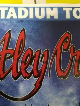 Motley Crue 2020 stadium tour promo concert 11x17 poster Def Leppard Poison 3