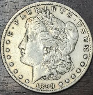 Rare Key Date 1899 P Morgan Silver Dollar $1 Coin