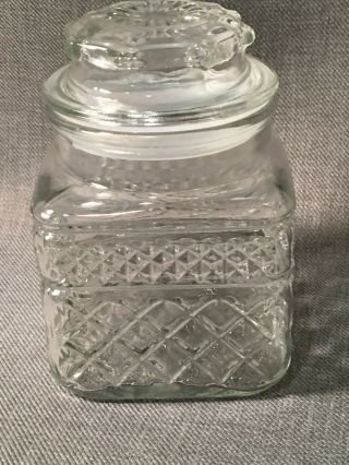 2 Vintage Anchor Hocking Apothecary Jars with Fitted Lids - Gingham & Wexford 2