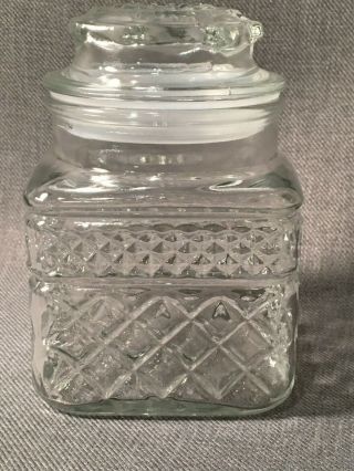 2 Vintage Anchor Hocking Apothecary Jars with Fitted Lids - Gingham & Wexford 3
