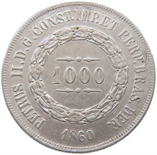 Brazil 1000 Reis 1860 T108 027