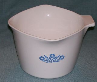 Vintage Corning Ware BLUE CORNFLOWER SAUCE MAKER 1 QT / 4 Cup - Pot Pan EUVC 3