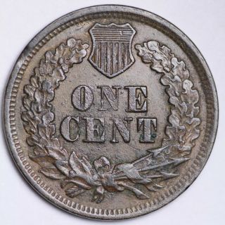 1865 Indian Head Small Cent CHOICE AU,  /UNC E112 KET 2