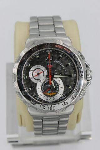 Tag Heuer Cah101a.  Ba0854 Formula 1 F1 Ss Watch Mens Indy 500 Chronograph Silver