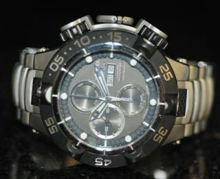 Invicta Subaqua Swiss Sellita Sw500 Automatic Chronograph Black Dial Watch 15489