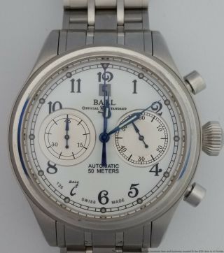 Ball Cm1052d Trainmaster Cannonball Chronograph Automatic Mens Watch $3899