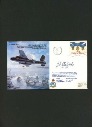 1984 First Operation Use The Mitchell By Raf Signed J.  H.  Doolittle