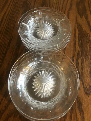 10 Heisey 10 Heisey Clear Glass Colonial 5” Tumbler Plates