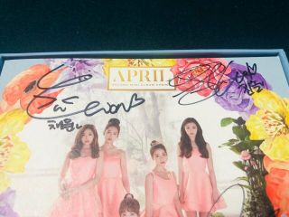 APRIL Album Autograph ALL MEMBER Signed PROMO ALBUM KPOP 3