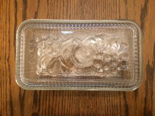 Vintage Refrigerator Ware Glass Dish With Lid