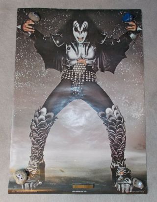 Kiss Poster 1982 Gene Simmons - The Demon Printed In England