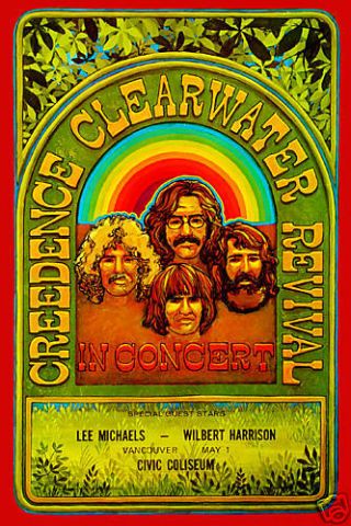 John Fogerty & Creedence Clearwater Revival Canada Concert Poster 70 12x18