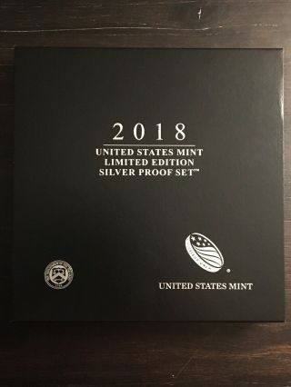 2018 U.  S.  Limited Edition 8 - Coin Silver Proof Set With