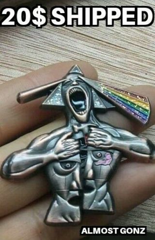 Pink Floyd Hat Pin Limited Amount Antique Copper