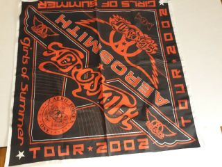 Collectible Flag Banner Aerosmith 2002 Girls Of Summer Tour