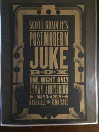Pmj Postmodern Jukebox Ryman 2019 Hatch Show Print Nashville Tour Concert Poster
