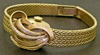 Universal Geneve Vintage Heavy 14k Gold Elegant Flip - Top Mechanical Ladies Watch