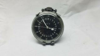 Vintage Ww Ii Us Military Hamilton.  G.  C.  T.  Pocket Watch.  Model An5740 - 1