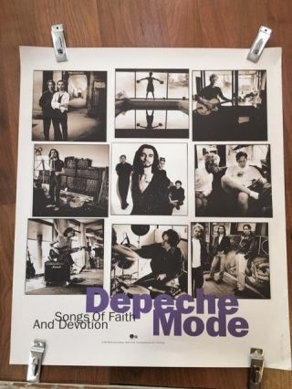 Depeche Mode Songs Of Faith And Devotion Promo Poster