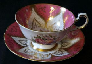 Paragon Fruits And Flowers Large Teacup And Saucer
