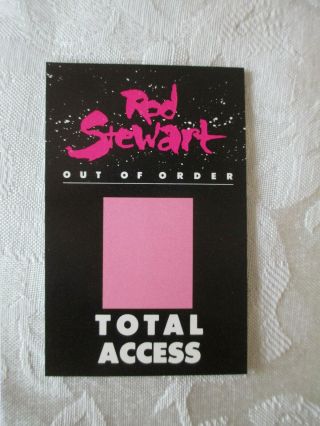 Rod Stewart - Out Of Order - Total Access Backstage Pass / Lanyard Card