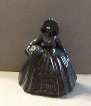 Vintage Boyd Glass 15 Classic Black Elizabeth Colonial Doll 2.  5 "