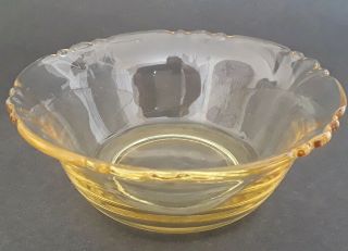 Heisey Empress Sahara Yellow Nappy Bowls