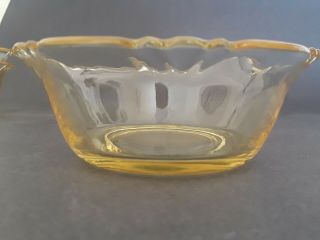 Heisey Empress Sahara Yellow Nappy Bowls 3