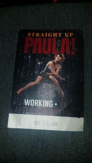 Paula Abdul Backstage Pass