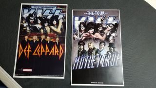 Kiss 11x17 The Tour 40th Tour Concert Poster Motley Crue Def Leppard Shirt Cd