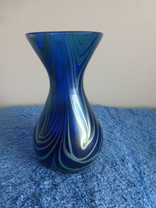 Okra Glass Small Vase Nebula Bnib