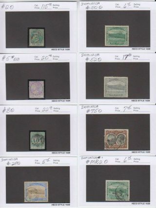 A6221: Better Dominica Stamp Collection; Cv $200
