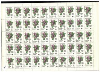 ,  Russia 1993 - Mnh - Flowers,  Flora - 10 Sheets - 500 Stamps