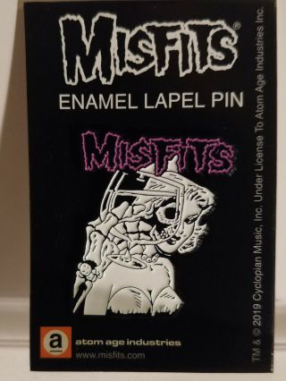 Misfits Enamel Pin Die Die My Darling Punk Horror