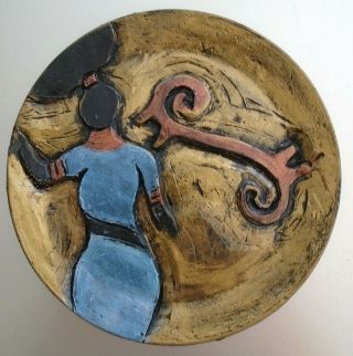 Studio Hand Crafted Pottery Decorative Plate By Angelique Scott