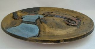 Studio Hand Crafted Pottery Decorative Plate by Angelique Scott 2