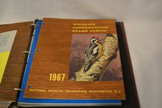National Wildlife Federation Conservation Stamp Books With Album Lot